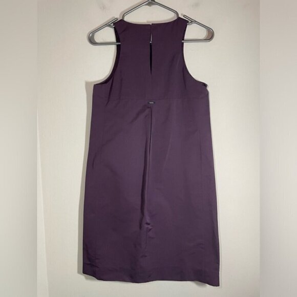 ‘S MAX MARA Purple Polyester / Cotton Sleeveless Shift Dress Size 2 - Picture 4 of 9
